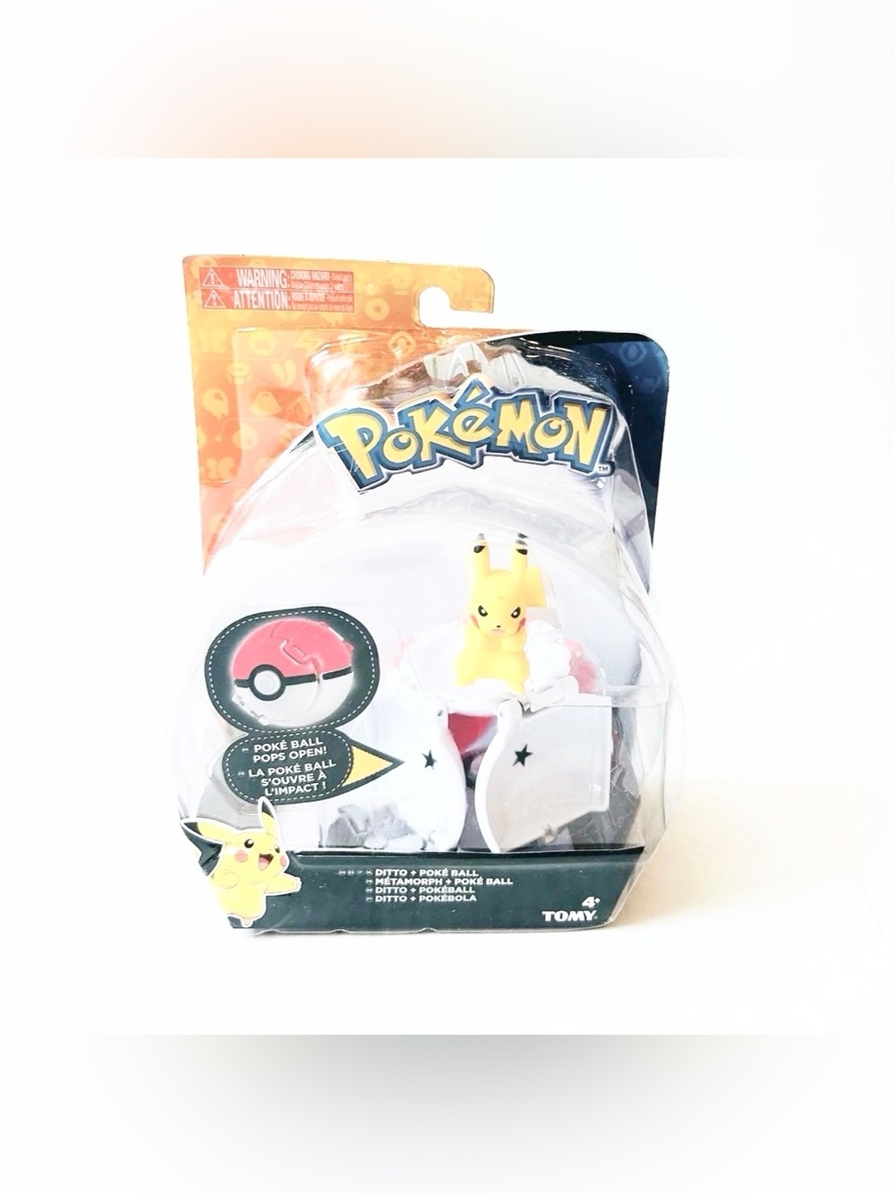 Pokemon Throw 'n' Pop Pokeball Pikachu & Poke Ball Figure Set RARE